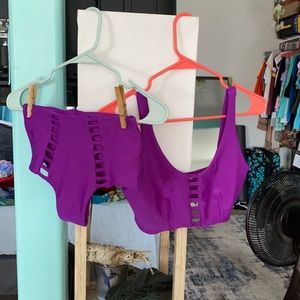 Purple Never Worn Surf Bikini